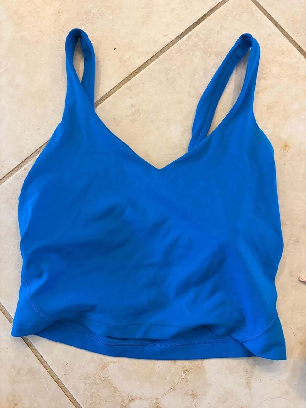 Lululemon Align V-Neck Yoga Tank Top in poolside blue